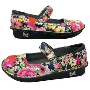 Alegria BEL-725 Mary Jane Belle Happy Snake Floral Comfort Shoes Size 36